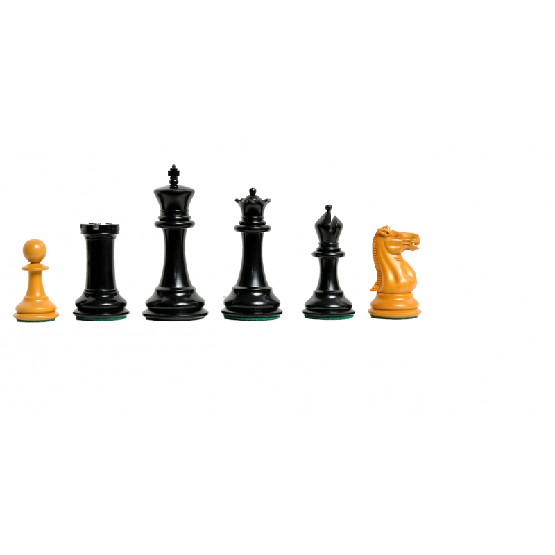 1851 Morphy Antique Reproduction Ebony / Antiqued Box wood with Knight